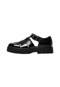 Bershka CAGE - Walking sandals - black
