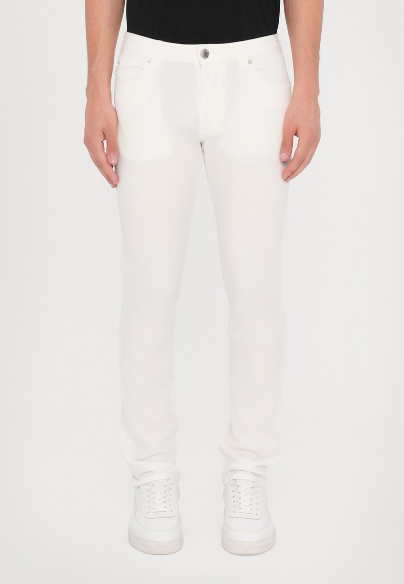 Emporio Armani - 5 POCKETS PANT - Jean slim - snow white, Agrandir