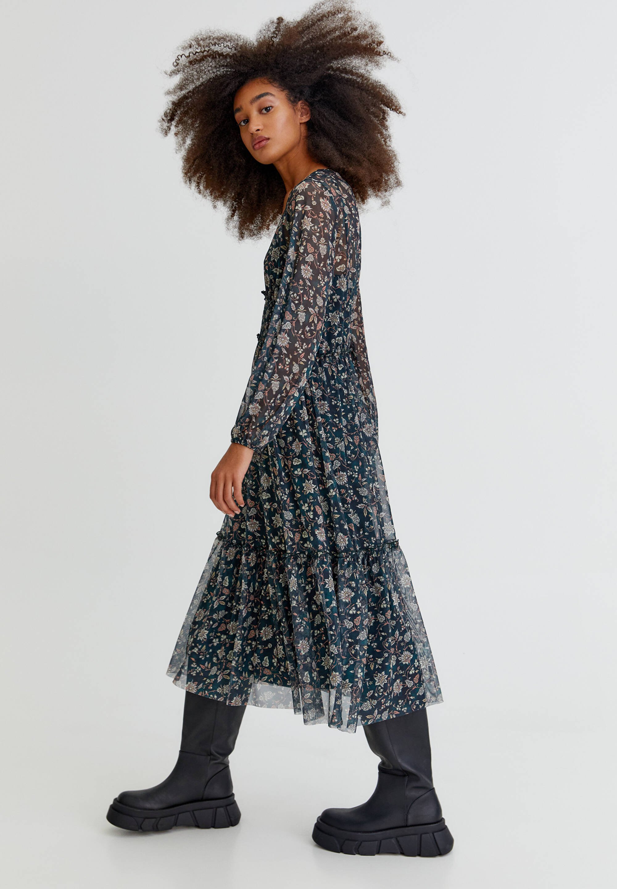 robe midi pull and bear