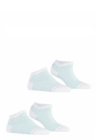 Esprit STRIPES 2-PACK SNEAKER - Socken - white