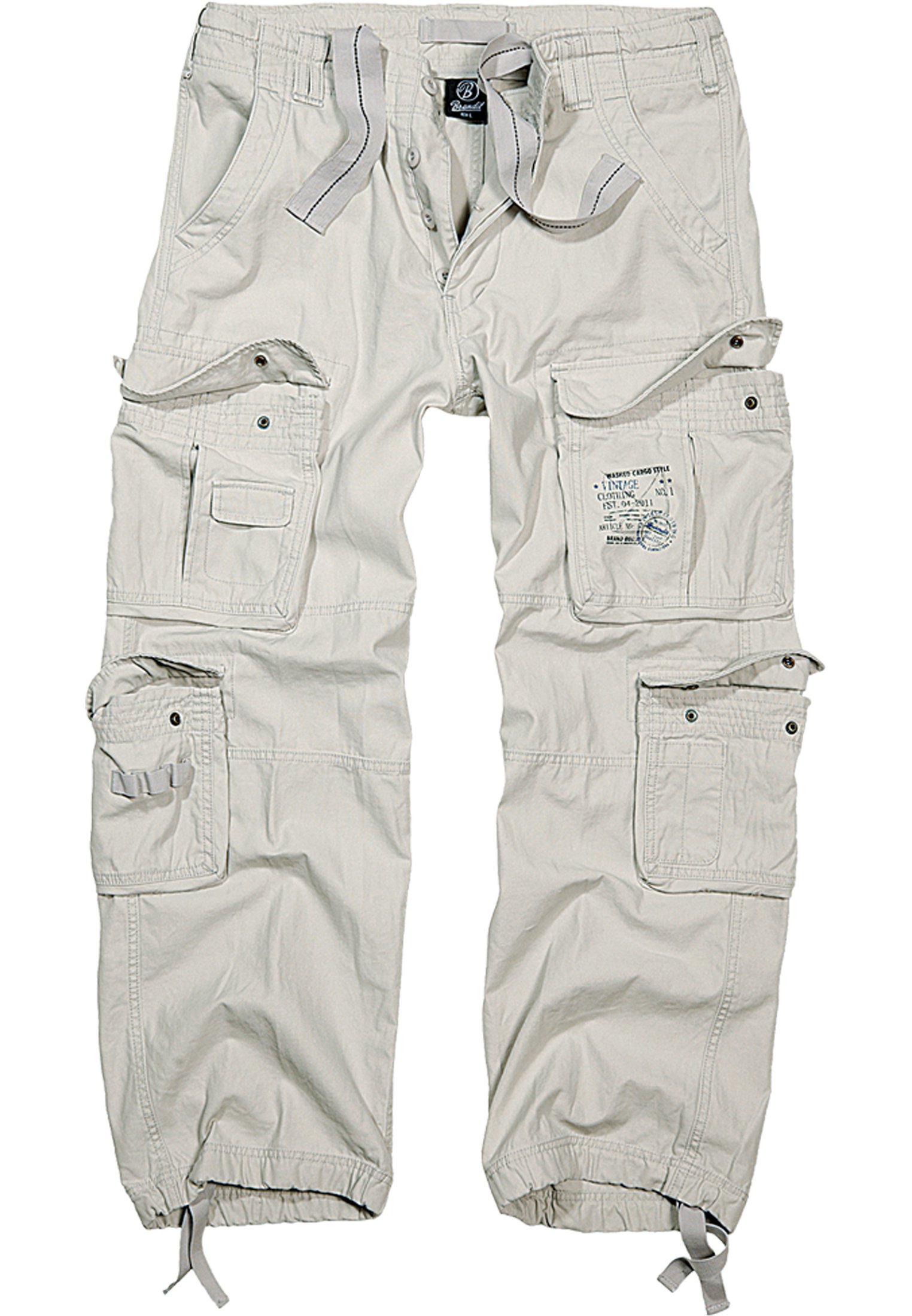 Brandit Pantaloni cargo - snowcamo/bianco - Zalando.it