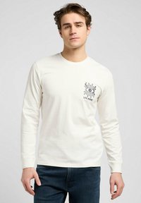 Lee TEE - REGULAR FIT - Long sleeved top - ecru