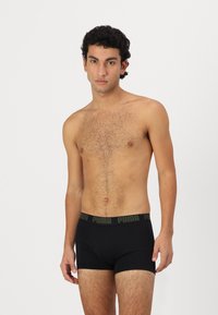 Puma MEN EVERYDAY 4 PACK  - Boxer alsónadrág - green/yellow/black