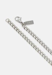 Orelia CURB CHAIN BAR DROP NECKLACE UNISEX - Kaelakee - silver-coloured
