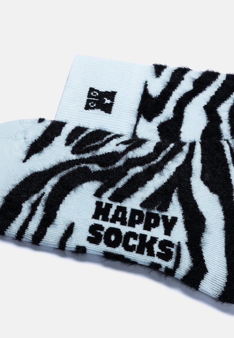 Happy Socks FLUFFY ZEBRA UNISEX Calze light blue/celeste