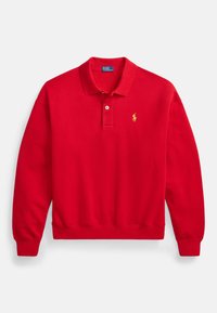 LIGHTWEIGHT FLEECE LONG-SLEEVE POLO - Top dugih rukava - red