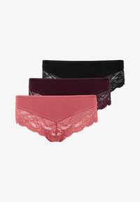 Niet geselecteerd, mix mauve/weinrot/schwarz