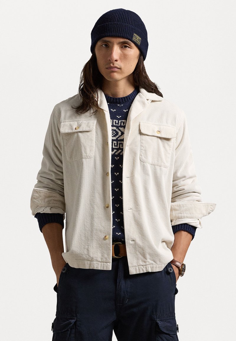 Polo Ralph Lauren CLASSIC FIT CORDUROY CAMP SHIRT - Skjorte - antique cream