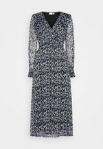 VILA Tall VIFALIA DRESS - Maxi-jurk - black mazarine blue combo/zwart
