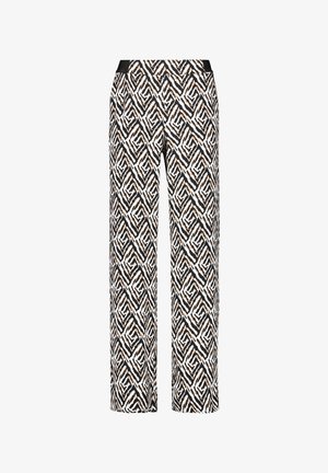 Trousers - ecru schwarz sahara druck