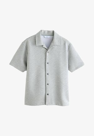 Next TEXTURED SHORT SLEEVE - Camicia - grey