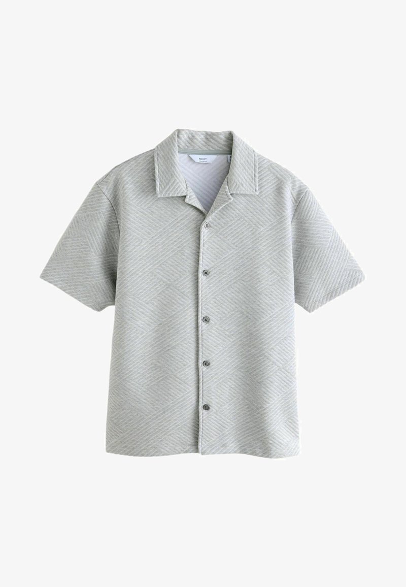 Next TEXTURED SHORT SLEEVE - Majica - grey