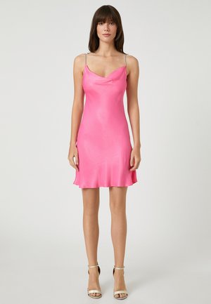 Koton COWL NECK STRAPPY - Cocktailkjole / festkjole - pink