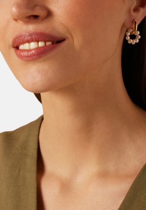 Lucardi, STATEMENT - Boucles d'oreilles - gold-coloured pearl