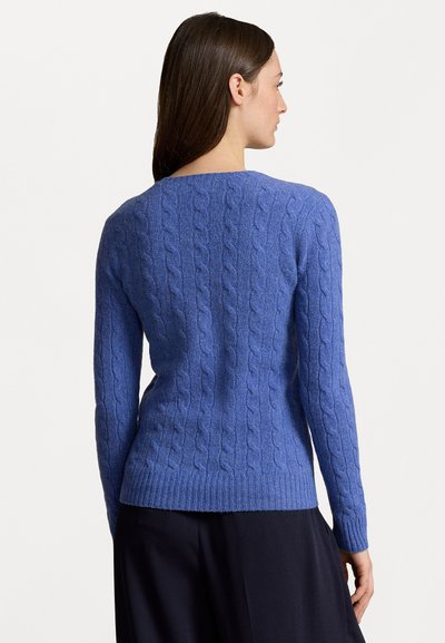 Polo Ralph Lauren CABLE KNIT WOOL CASHMERE JUMPER - Džemperis - dockside blue
