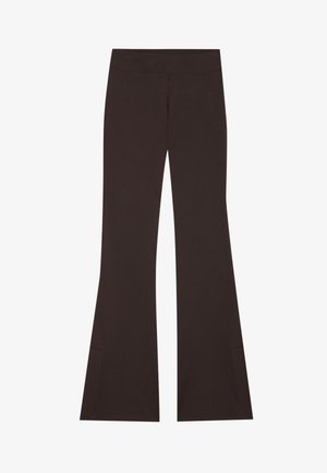 Even&Odd active, FLARED MID RISE LEGGINGS WITH SIDE SLIT
- Leggings - dark brown