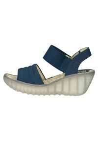 Fly London Sandalen met plateauzool blue/blauw