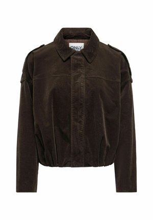 ONLY, BOMBER JACKET ONLMOON-FLORA CORDUROY BOMBER JACKET - Veste légère - chocolate brown
