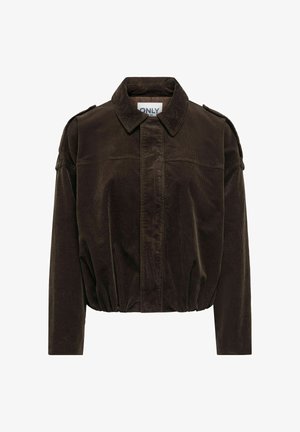 ONLY, BOMBER JACKET ONLMOON-FLORA CORDUROY BOMBER JACKET - Veste légère - chocolate brown