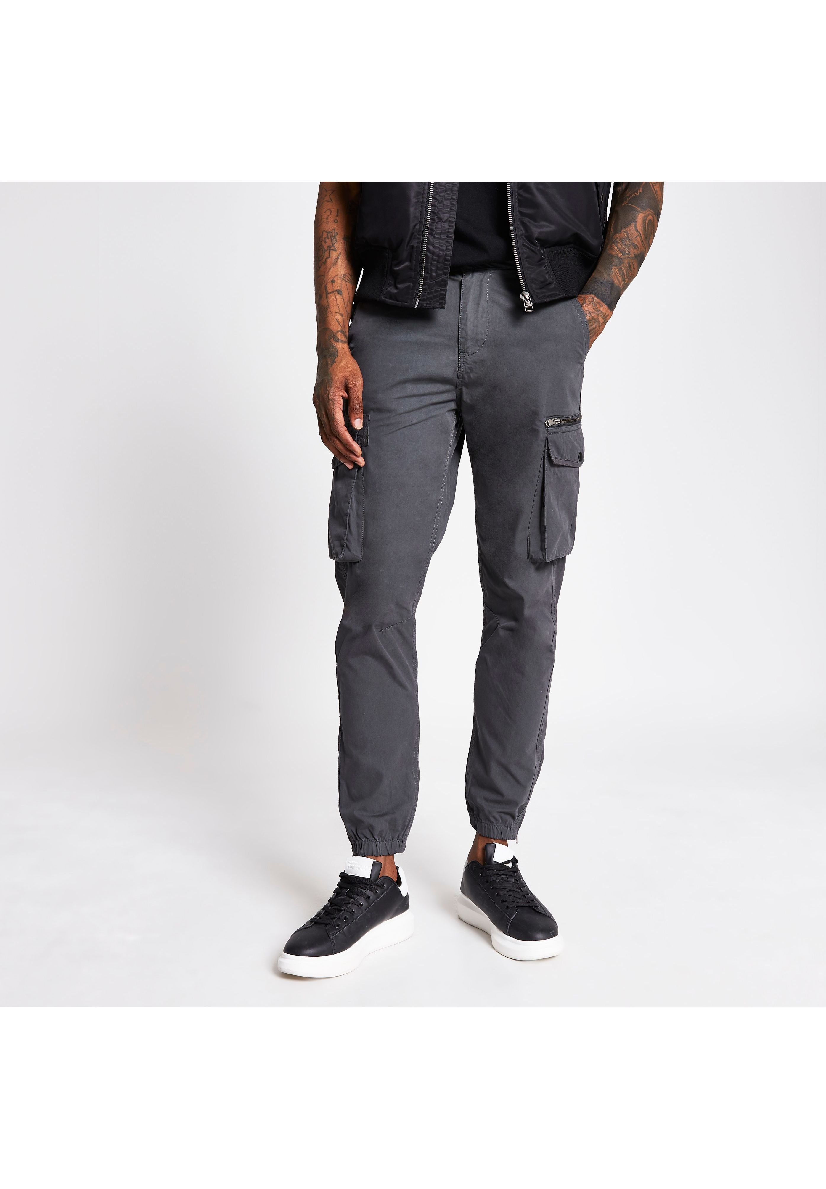 River Island Cargo trousers - grey 