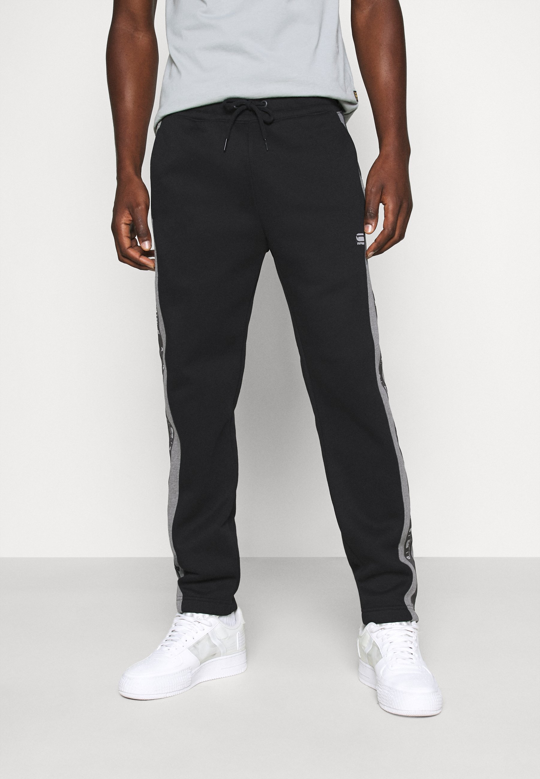 G Star SPORT HEATHER STRIPE Joggebukse blacksvart G Star SPORT HEATHER STRIPE Joggebukse blacksvart