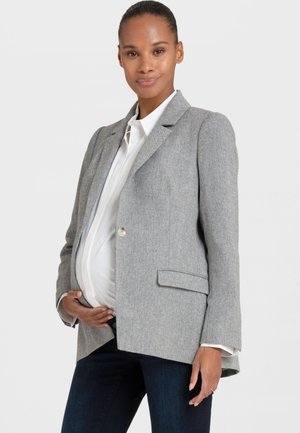 Seraphine, MATERNITY - Tailored Heriringbone Blazer - Blazer - grey herringbone