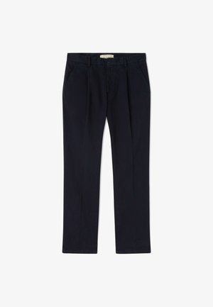 Trussardi, CHINO 325 CON PINCES IN RASO MANO CALDA - Stoffhose - blu