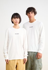 Salomon LOGO TEE UNISEX - T-shirts med print - white