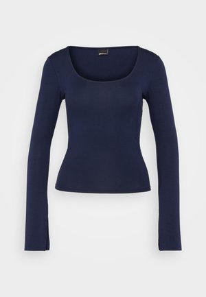 Gina Tricot SOFT TOUCH  - Maglietta a manica lunga - black iris