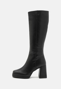 Boots med høye hæler - black