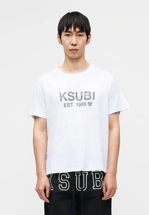 STATE SLUB SID TEE  - Μπλουζάκι με στάμπα - white