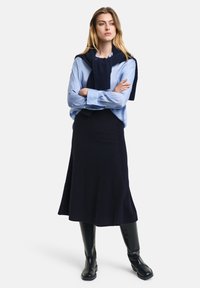 GANT SKIRT - sukňa v tvare A - evening blue
