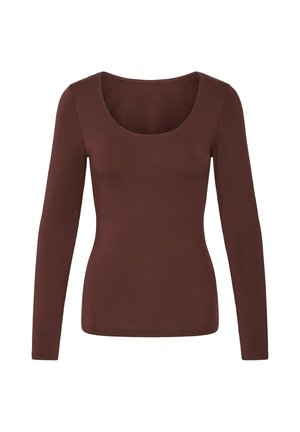 ICHI, IAGRO LONG SLEEVE - Pikkade varrukatega topp - chocolate torte