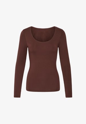 ICHI, IAGRO LONG SLEEVE - Pikkade varrukatega topp - chocolate torte