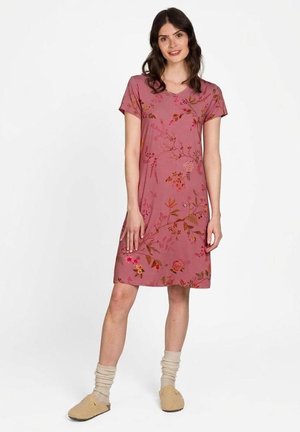 DJOY SHORT SLEEVE BODHI FLOWER - Nachtjapon - dark pink