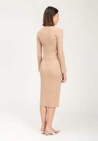INFLUENCER Jupe crayon - beige
