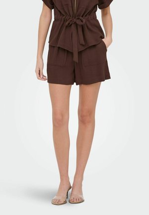 JDY SHORTS JDYMILLE NORMAL GESCHNITTEN SHORTS - Shorts - chicory coffee