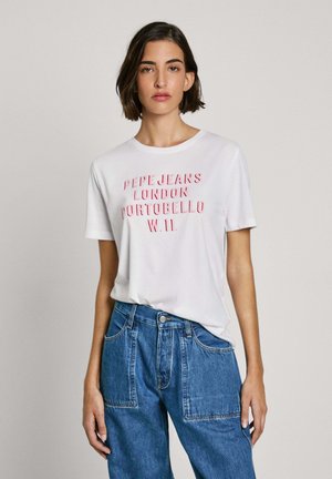 Print T-shirt - white