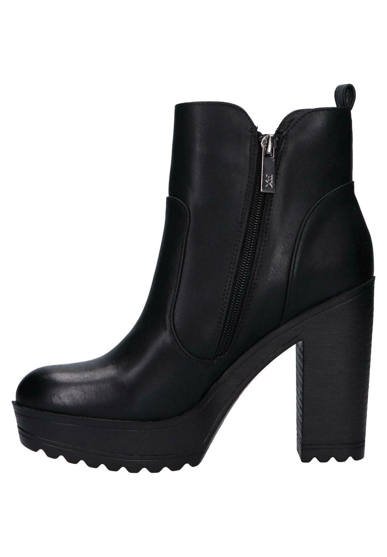 XTI Botines de tacón - black/negro - Zalando.es