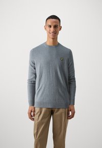 Lyle & Scott - CREW NECK JUMPER - Strickpullover - mid grey marl Thumbnail-Bild 1