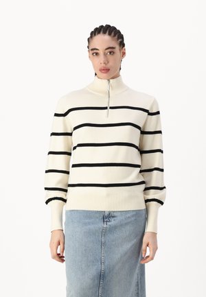 YAS, YASSHANTI PULLOVER - Džemper - birch/black