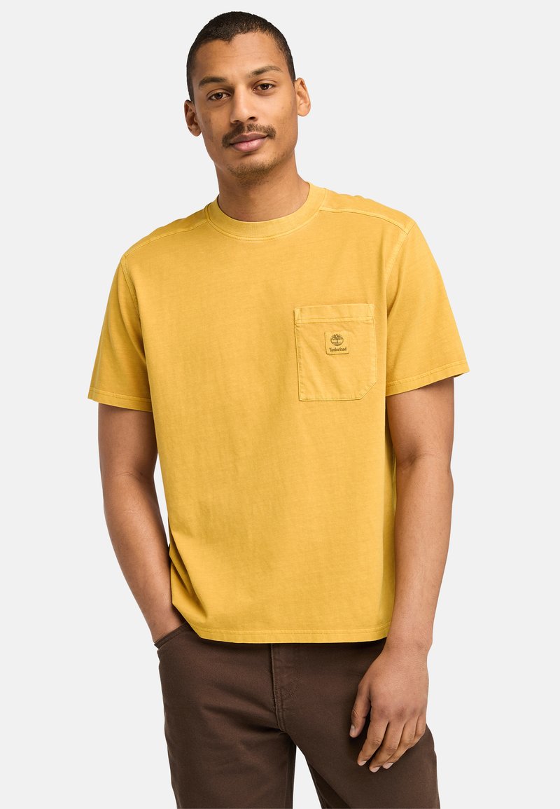Timberland GARMENT DYE CHEST TEE - T-shirts basic - chai tea