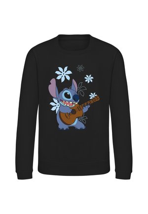 Henry Tiger LILO & STITCH STITCH FLOWERS - Sweatshirt - jet black