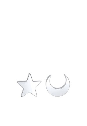 STAR HALF MOON - Boucles d'oreilles - silver-coloured