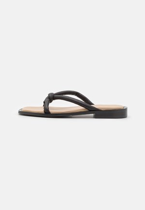 Selected PADDED SLIDER - Μιουλ - black