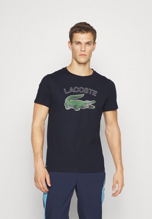 LOGO CROC - Print T-shirt - navy blue