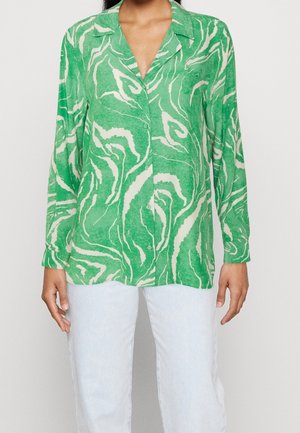 Button-down blouse - light green