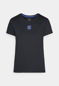 FC BARCELONA CREST TEE - Klupska odjeća - black