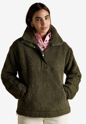 Pulover din fleece - khaki green