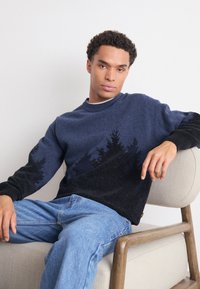 BOSS KEVEREST - Strickpullover - open blue